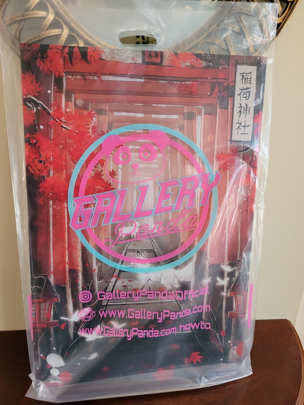 Brand New Gallery Panda Large 16" x 24" Fushimi Inari Embossed Acrylic Wall Art